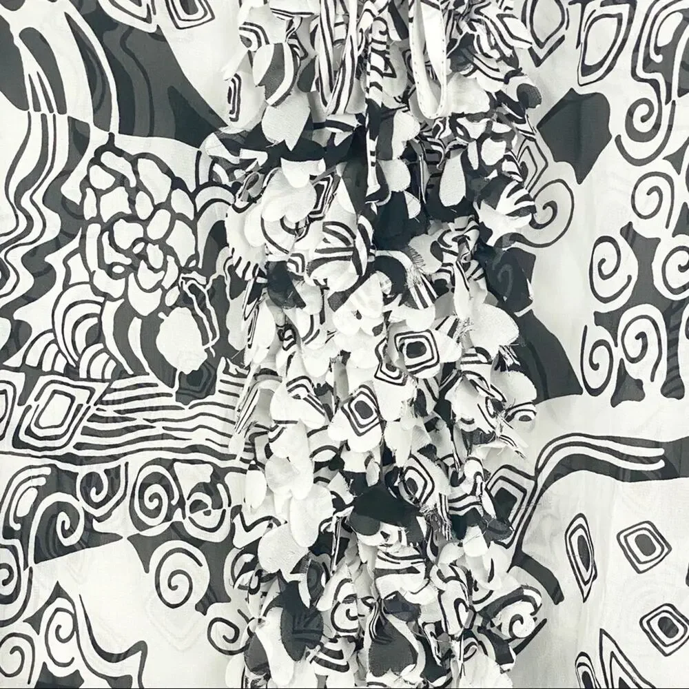 Dress Barn Woman 3X V Neck Top BoHo Graphic - Picture 2 of 9